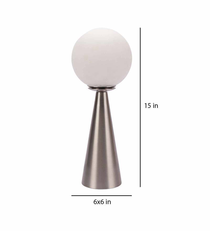 The Orb S Ascent Table Lamp By D Cor De Maison In Brass Pewter Finish