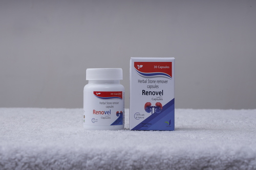 Renovel Capsule - 30 Capsules Jar Pack | Anti-Oxidant, Immuno Modulator for Kidney Health and Urinary Disorders