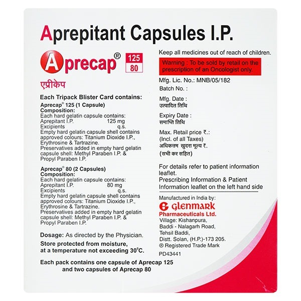 Aprepitant Capsules Store Below 30a C