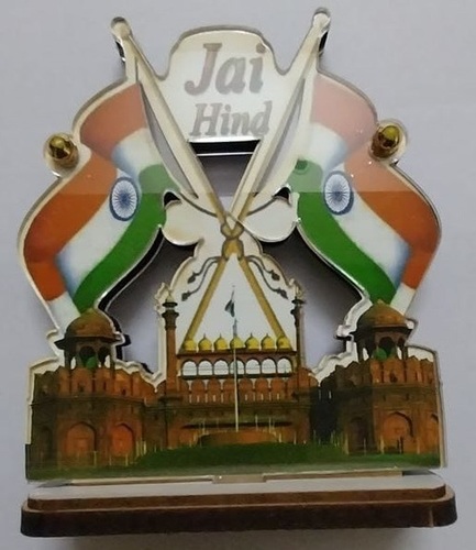 Indian Flag Double Sided Wind Car Dashboard Flag