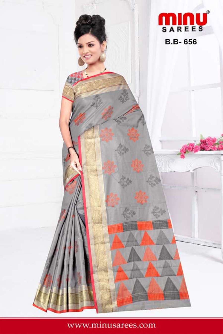 Multi Color Brasso Beauty Designer Saree