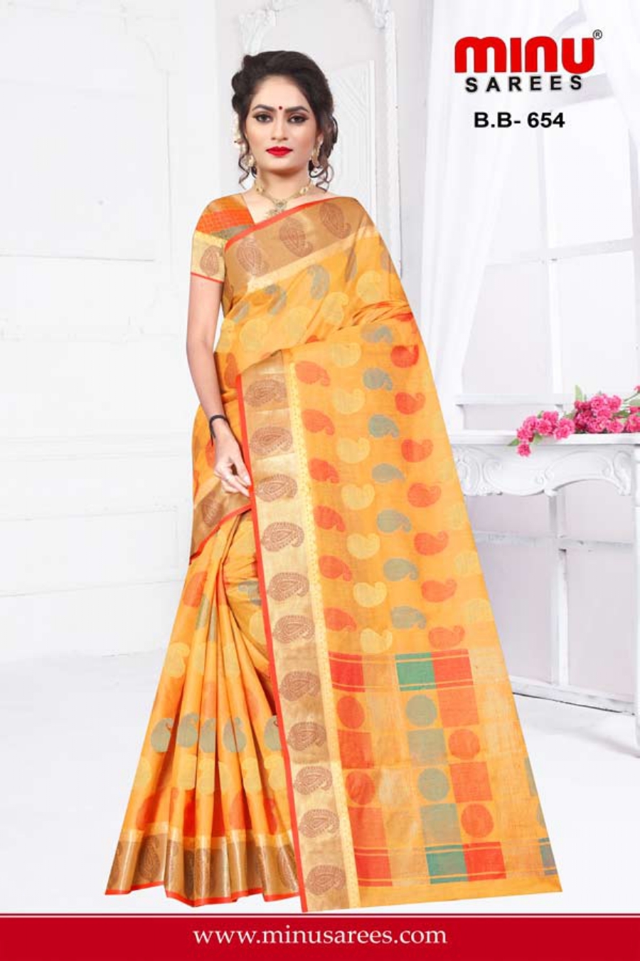 Multi Color Brasso Beauty Designer Saree