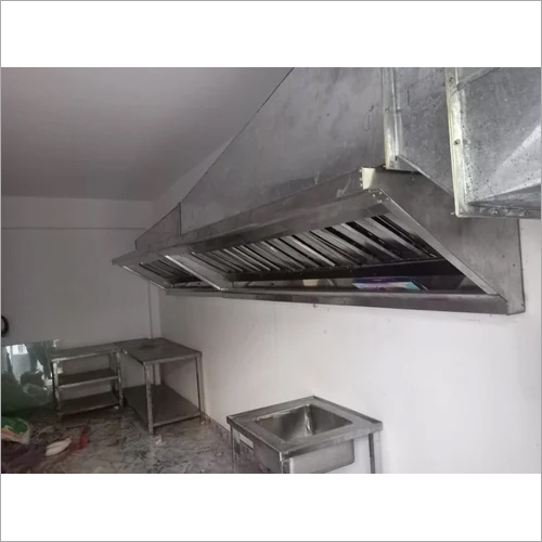 Commercial Kitchen Hood - Stainless Steel, Electric Power Source for Hotels | Efficient Air Removal, Smoke and Odor Elimination
