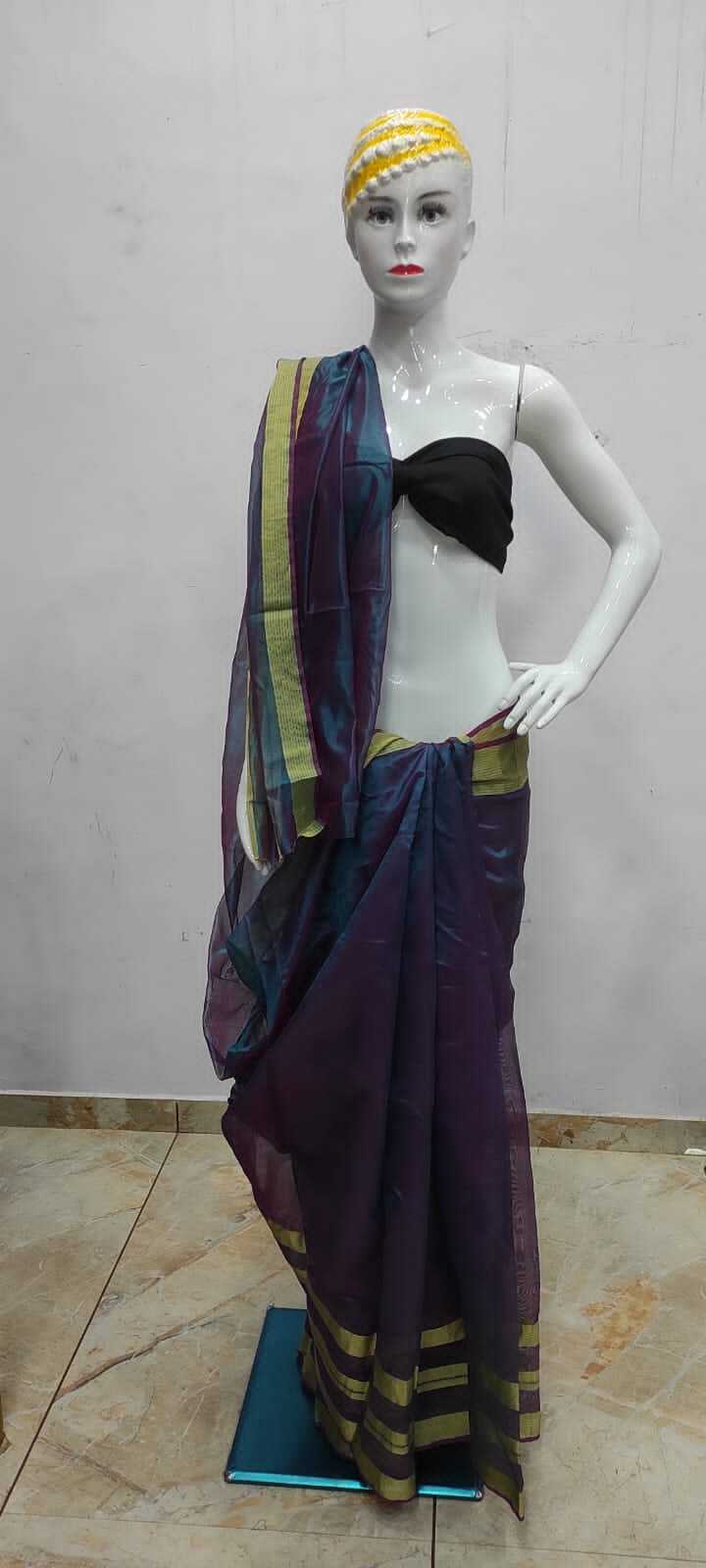 Donation Purpose Saree - Cotton Blend Printed Design Trendy Ethnic Dress Type | Breathable Washable No Fade