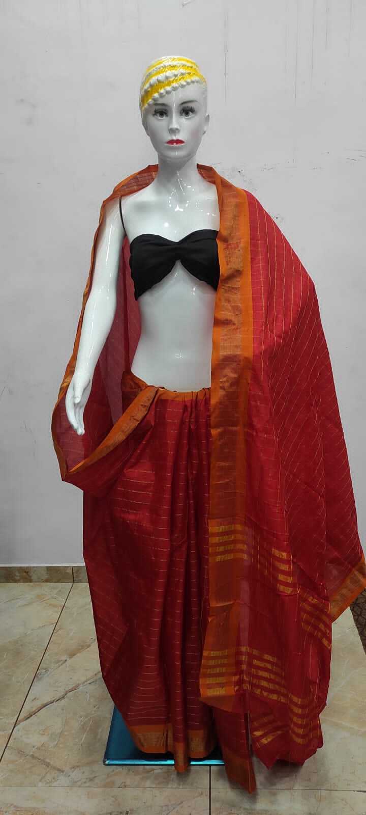 Donation Purpose Saree - Cotton Blend Printed Design Trendy Ethnic Dress Type | Breathable Washable No Fade