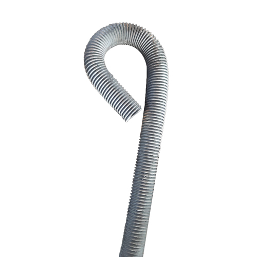J Type Foundation Bolt - Commercial Grade, Tempered Heat Treatment, Galvanized Surface | Standard Specifications And Enhanced Durability
