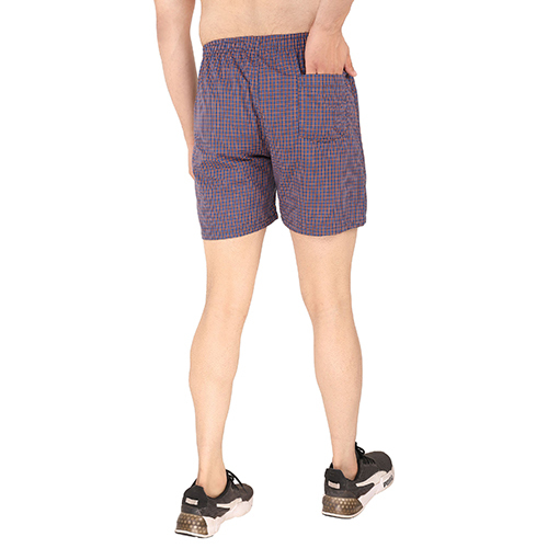 Mens Regular Check Printed Shorts - 100% Cotton Perfect Fit And Soft Texture For Active Lifestyle Available In Various Sizes And Colors