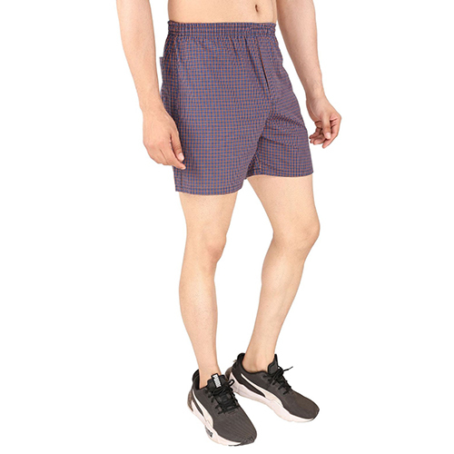 Mens Regular Check Printed Shorts - 100% Cotton Perfect Fit And Soft Texture For Active Lifestyle Available In Various Sizes And Colors