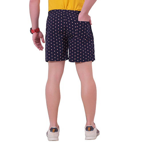 Mens Navy Boat Printed Shorts - Cotton Material Various Colors And Patterns | Relaxed And Stylish For Any Occasion