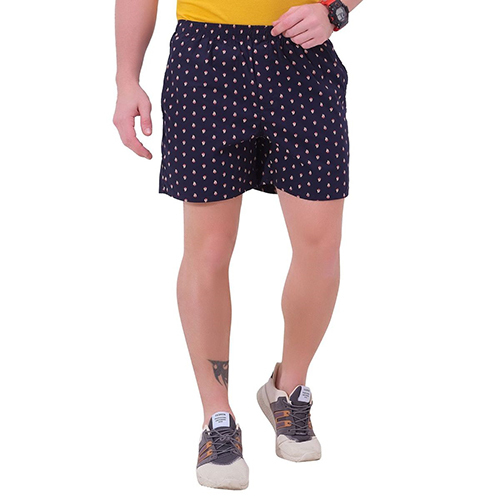 Mens Navy Boat Printed Shorts - Cotton Material Various Colors And Patterns | Relaxed And Stylish For Any Occasion