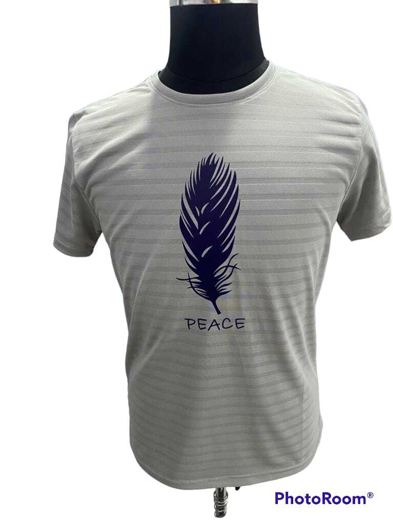 T Shirt Micro - Polyester Fabric, Sizes L/m/xl | Striped Pattern, Mega Sleeves, Regular Fit With Branded Printing In Mixed Colors