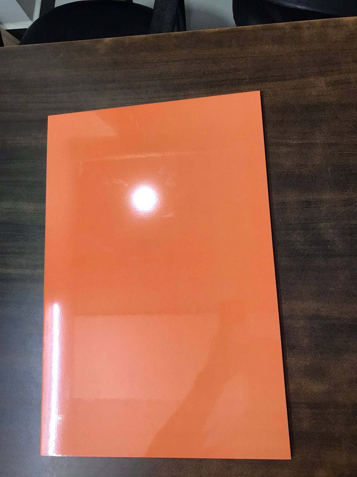 Ceramic Wall Tiles - 18x12 Inches, Premium Glazed Orange Finish, Rectangular Shape, 7mm Thickness, Water Absorption Less Than 14%