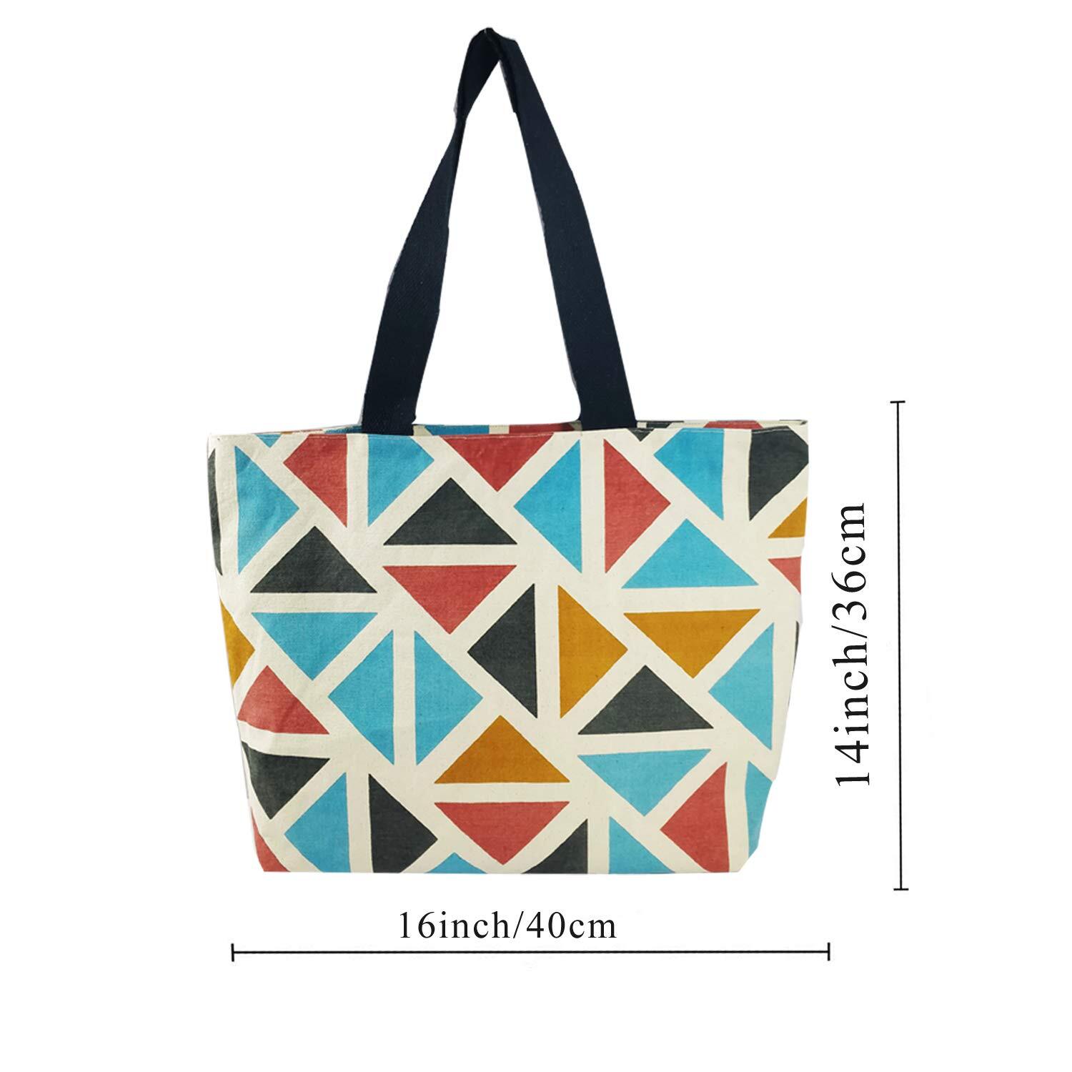 Fancy Bag In Tiruchirapalli - Canvas 15"x17", Tri Colour Design, 5 Kg Capacity | Washable, Customized Shoulder Bag With Zip Closure And Handle