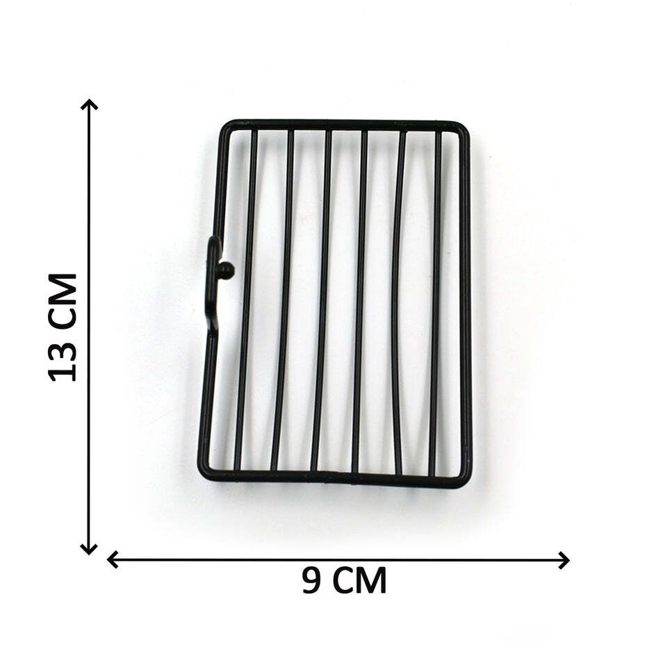 Wall Mount 2 Pc Soap Rack - Metal, Compact Size, Black | Handy Soap Holder For Household & Bathroom Use
