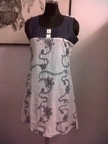 डेनिम पैच टॉप