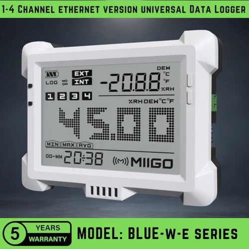 White 1 - 4 Ch Ethernet Data Logger