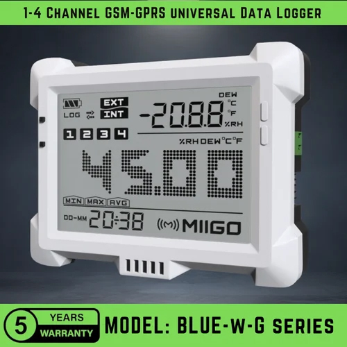 White 1-4 Ch. Gsm-gprs Data Logger From Miigo Online Llp