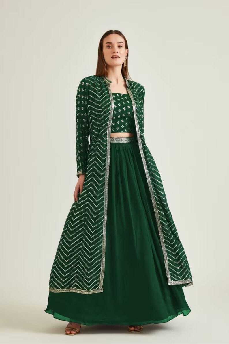 Indian Green Lehenga