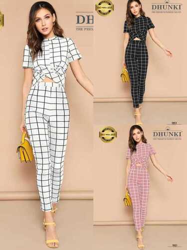 Ladies Designer Dress - Ajanta Fabric, Sizes M(36) & Xl(40) | 3 Color Attractive Print, Mock Neck, 1/4 Sleeve, Pencil Style