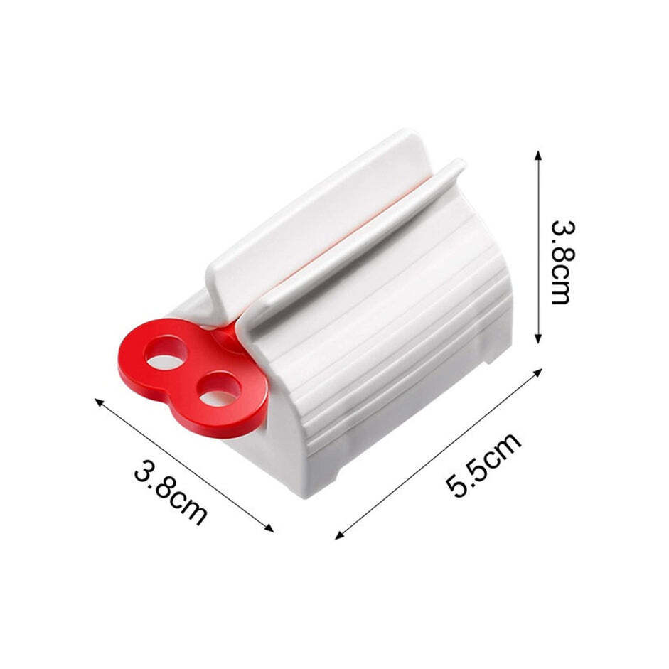 Rolling Tube Toothpaste Squeezer Toothpaste Seat Holder Stand (2514a) - Durable Abs Plastic, 6x4x4 Cm, Multi-color | Easily Squeezes Various Tubes With Rotary Handle