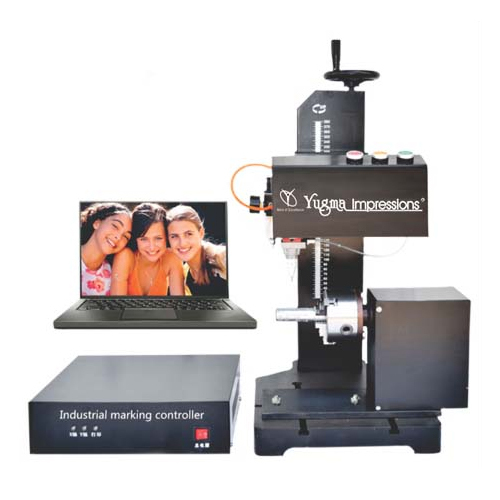 Dot Pin Marking Machine With Rotary - Color: Black