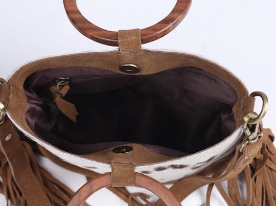 Handmade Shoulder Tote Bag Fringes Bag