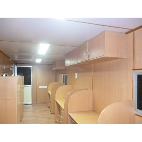 ग्रे 40x08x8.6 इंच का नया निर्मित कार्यालय केबिन