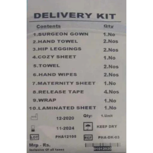 Disposable Delivery ( Cesarean ) Kit