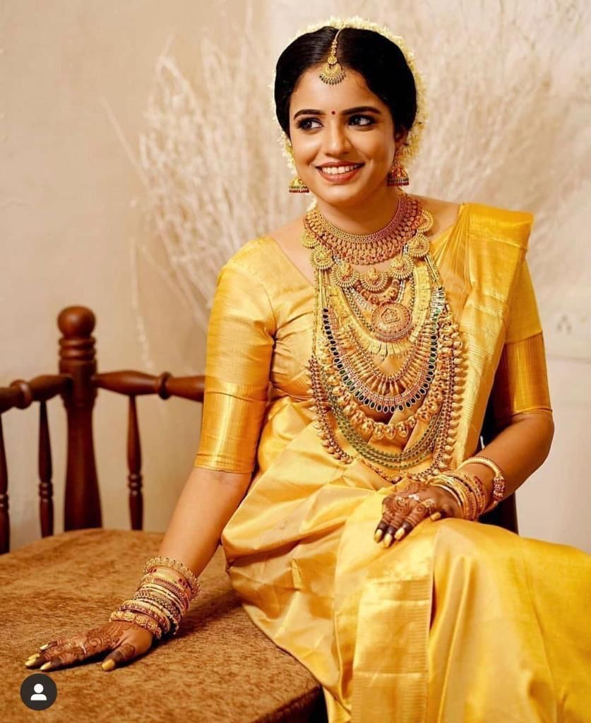 Lichi Silk Saree - Beautiful Yellow With Rich Pallu Jacquard Work | Exclusive Jacquard Border, Soft Fabric, Traditional Bollywood Style
