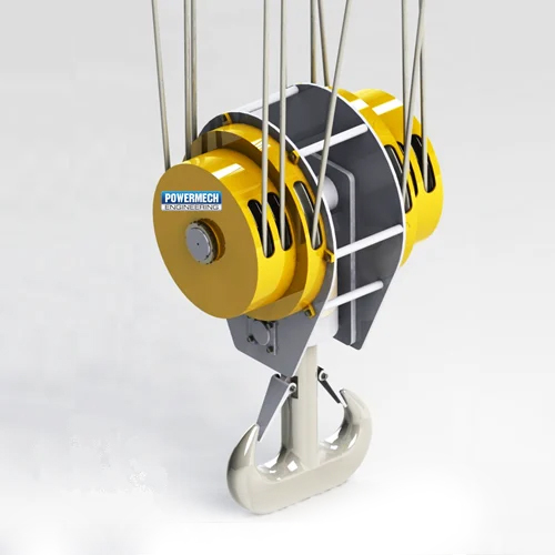 येलो क्रेन हुक ब्लॉक असेंबली