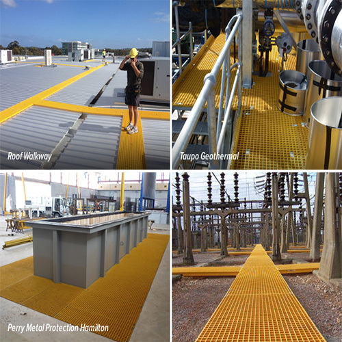 Yellow Frp Moulded Grating For Platform