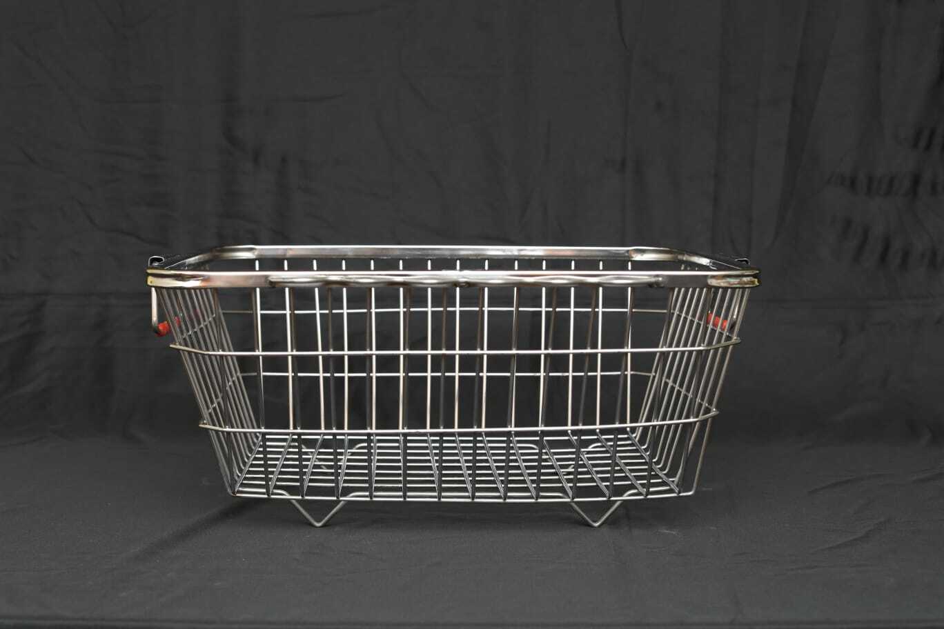 Ss Dish Drainer Rack - Stainless Steel, Rectangular Size As Per Order, Silver Color | Ideal Ss Kitchen Basket With Double Wired Support, Easy To Handle
