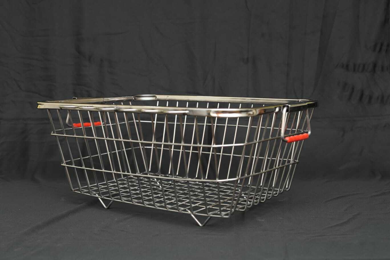 Ss Dish Drainer Rack - Stainless Steel, Rectangular Size As Per Order, Silver Color | Ideal Ss Kitchen Basket With Double Wired Support, Easy To Handle