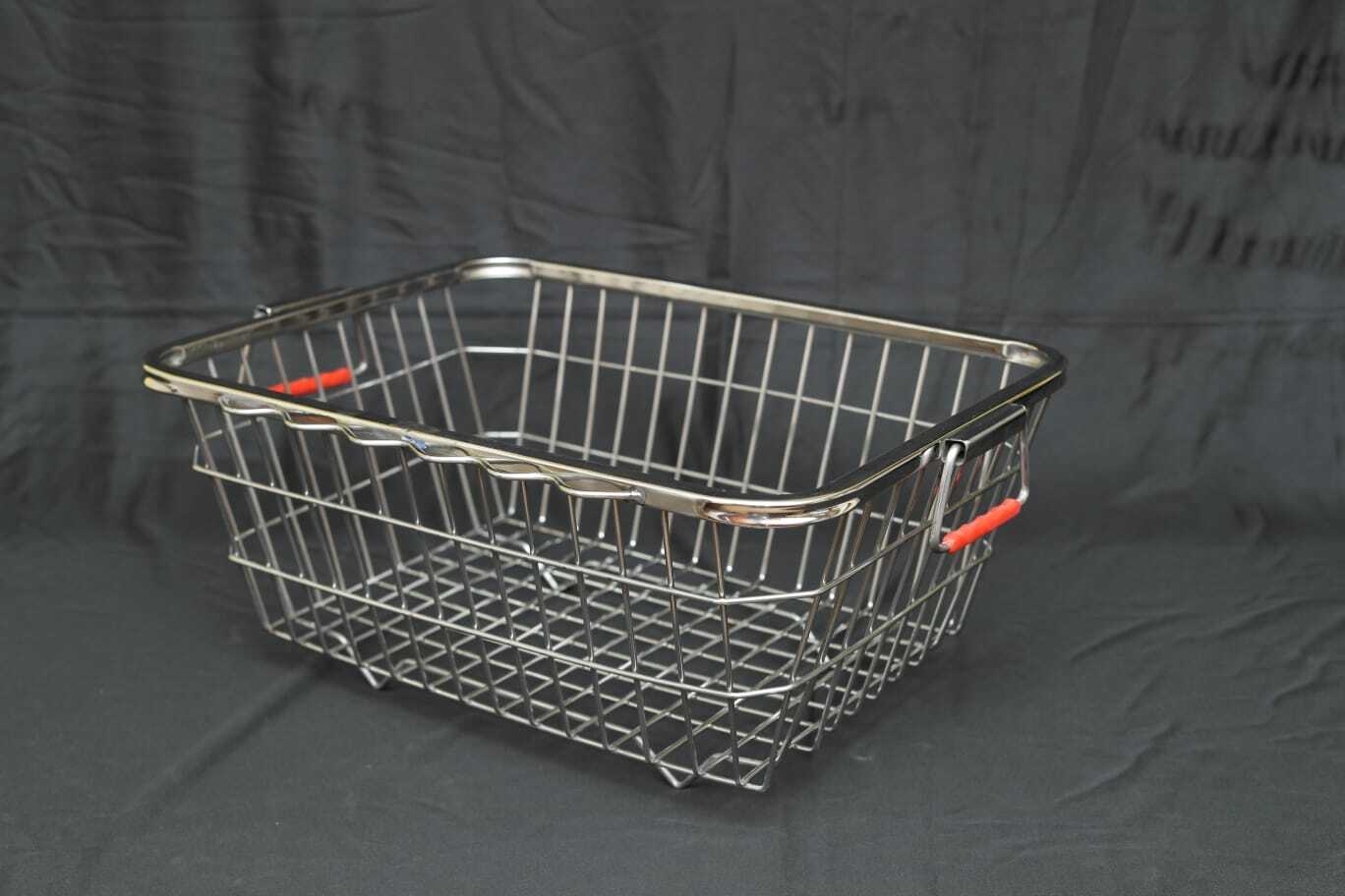 Ss Dish Drainer Rack - Stainless Steel, Rectangular Size As Per Order, Silver Color | Ideal Ss Kitchen Basket With Double Wired Support, Easy To Handle