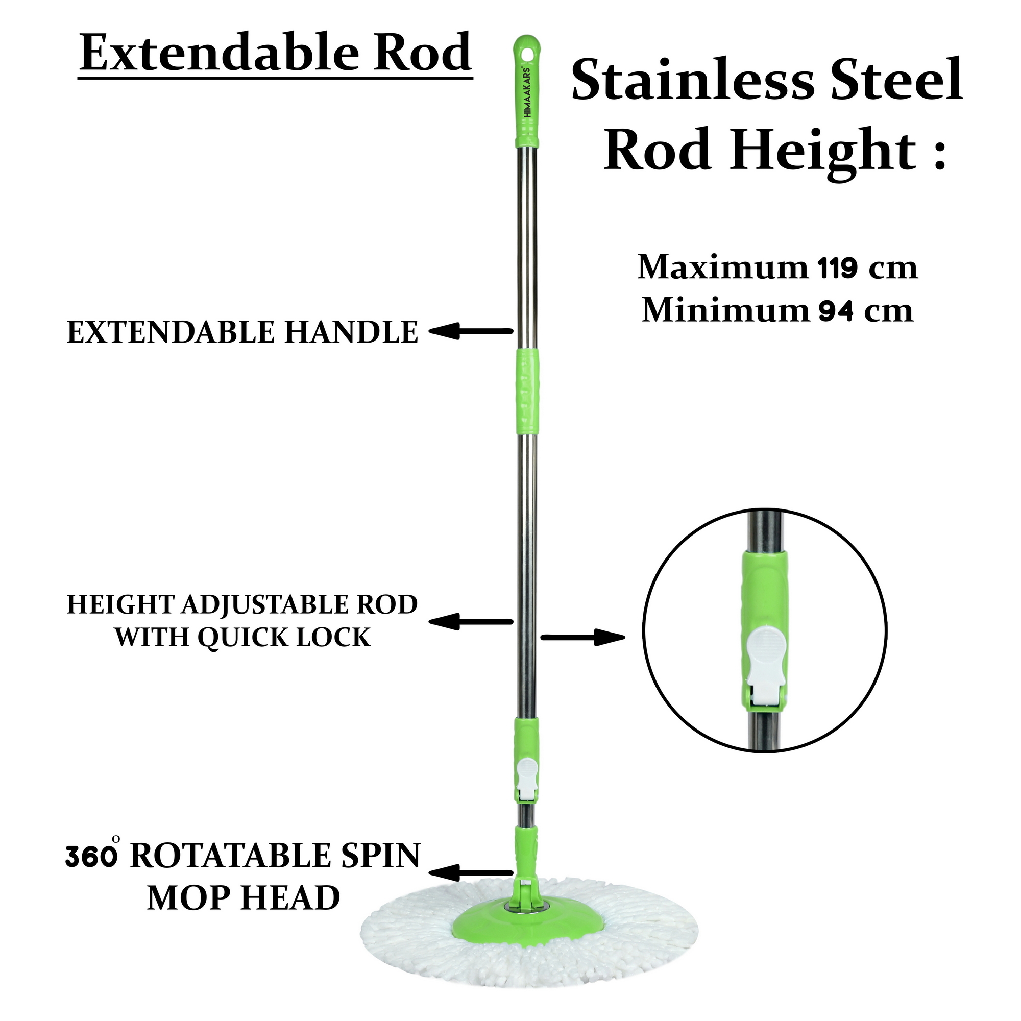 Blue Bucket 2 Part Handle Set