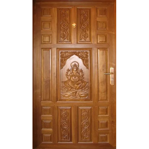 Teak Wood Pooja Door Application: Residential
