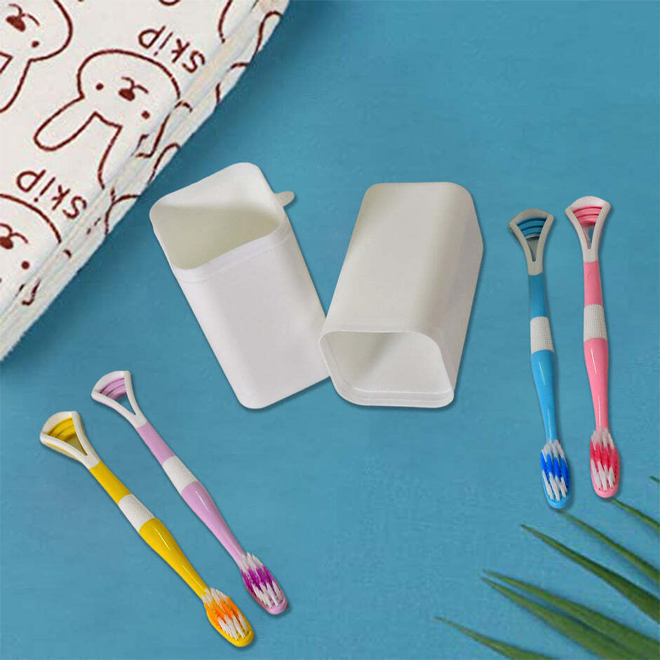 White Square Shape Capsule Travel Toothbrush Toothpaste Case Holder - Plastic, 6x6x20 Cm, White | Easy To Clean, Portable Toothbrush Storage, Hygienic Protection