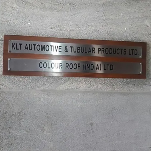 अनुकूलित स्टेनलेस स्टील नेम प्लेट आवेदन: औद्योगिक