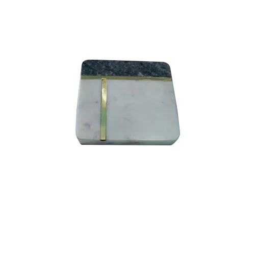 Handmade Marble Coaster Set - Polished Finish, Modern Design | Elegant Marble Material