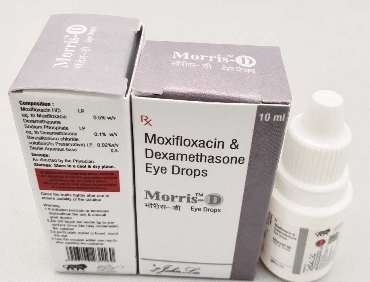 Moxifloxacin Hydrochloride Eye Drops - 0.5% Strength, Enhanced Relief With Dexamethasone 0.2%
