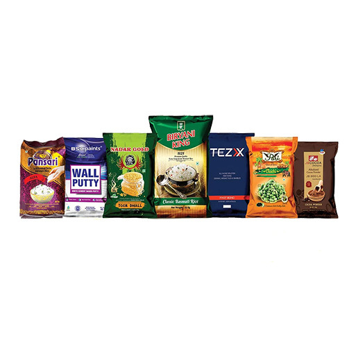 Bopp Laminated Sack Bag - Woven Polypropylene Material, Customized Size , Flexiloop Handle Design For Durable, Water-resistant Packaging Solutions