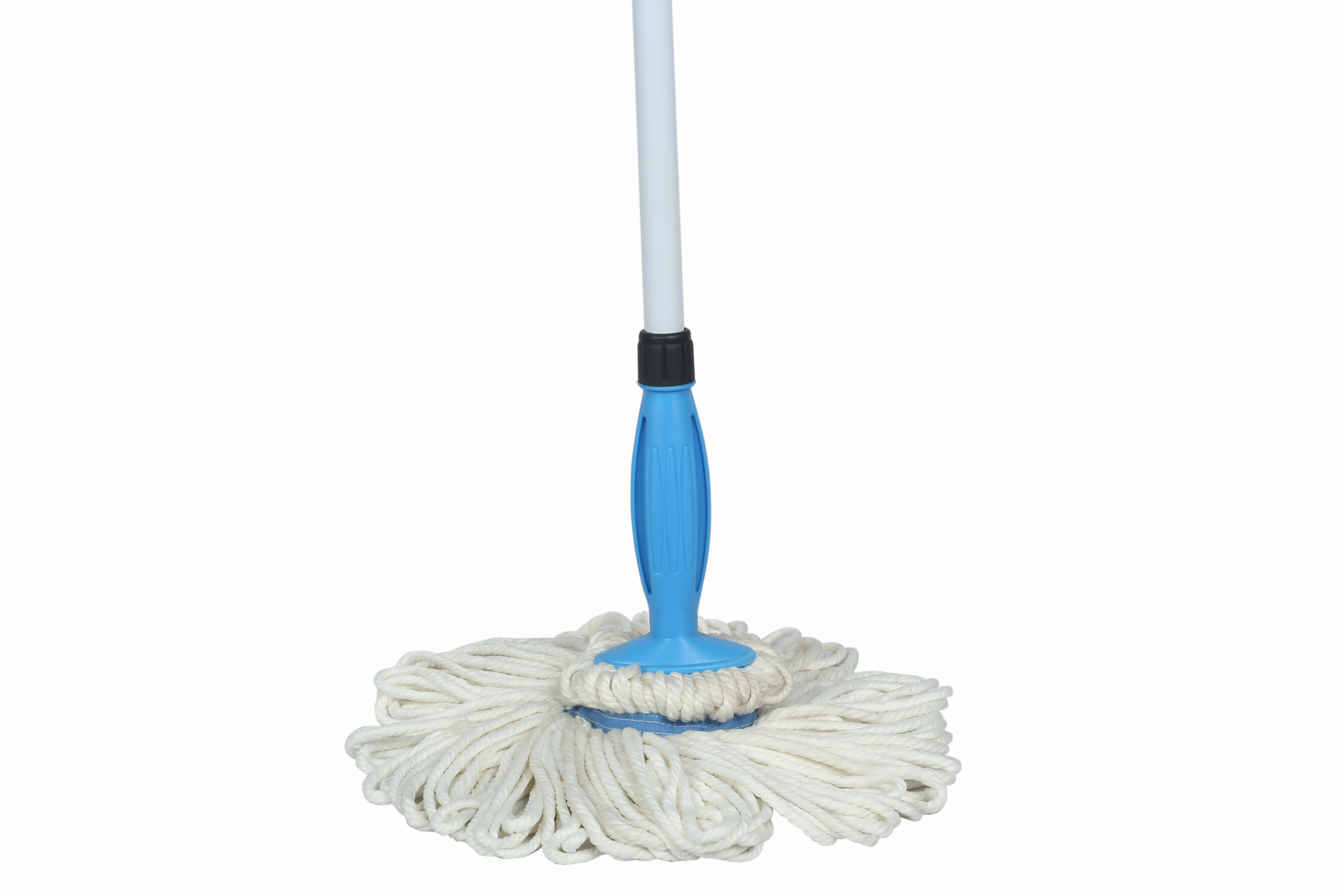 Fastclean Indra Twist Mop Microfiber - 100% Cotton Fiber Lightweight Design Blue Color | Easy Absorbency Easy To Squeeze Keep Hands Dry