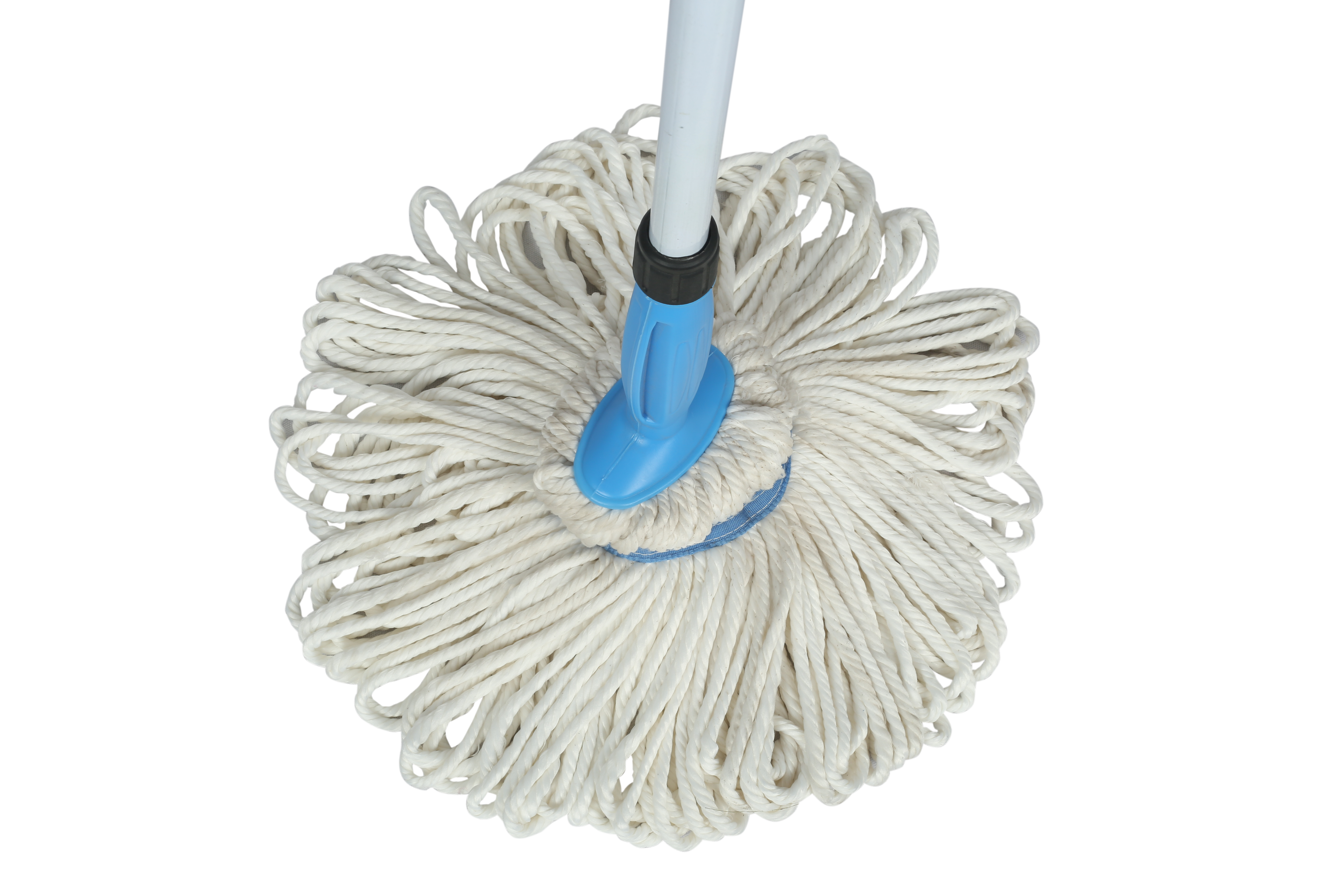 Fastclean Indra Twist Mop Microfiber - 100% Cotton Fiber Lightweight Design Blue Color | Easy Absorbency Easy To Squeeze Keep Hands Dry