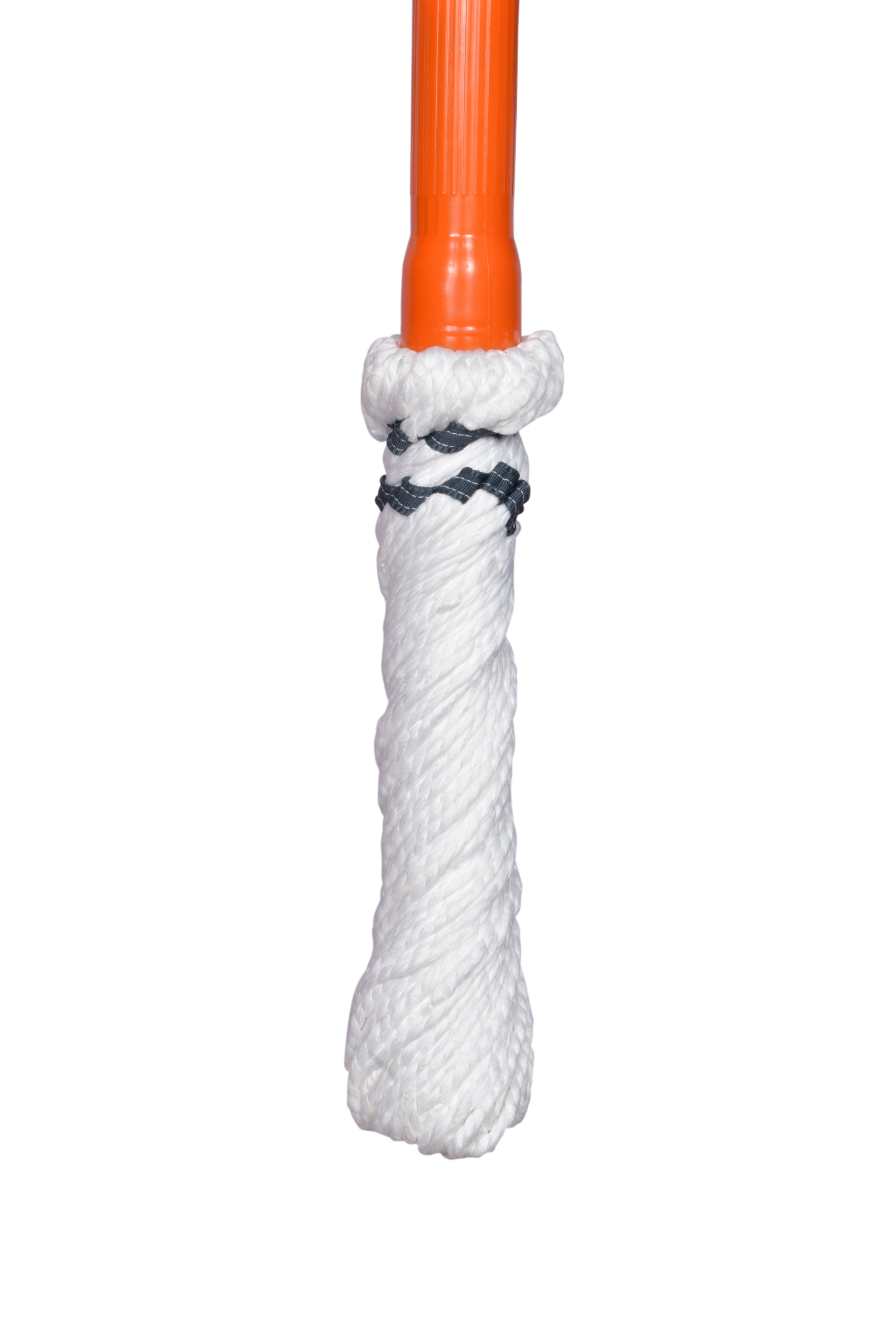 Fastclean Microfiber Wringer Twist Mop - 100% Cotton Fiber, Orange | Easy To Squeeze, Lightweight, Keeps Hands Dry, Easy Floor Cleaning