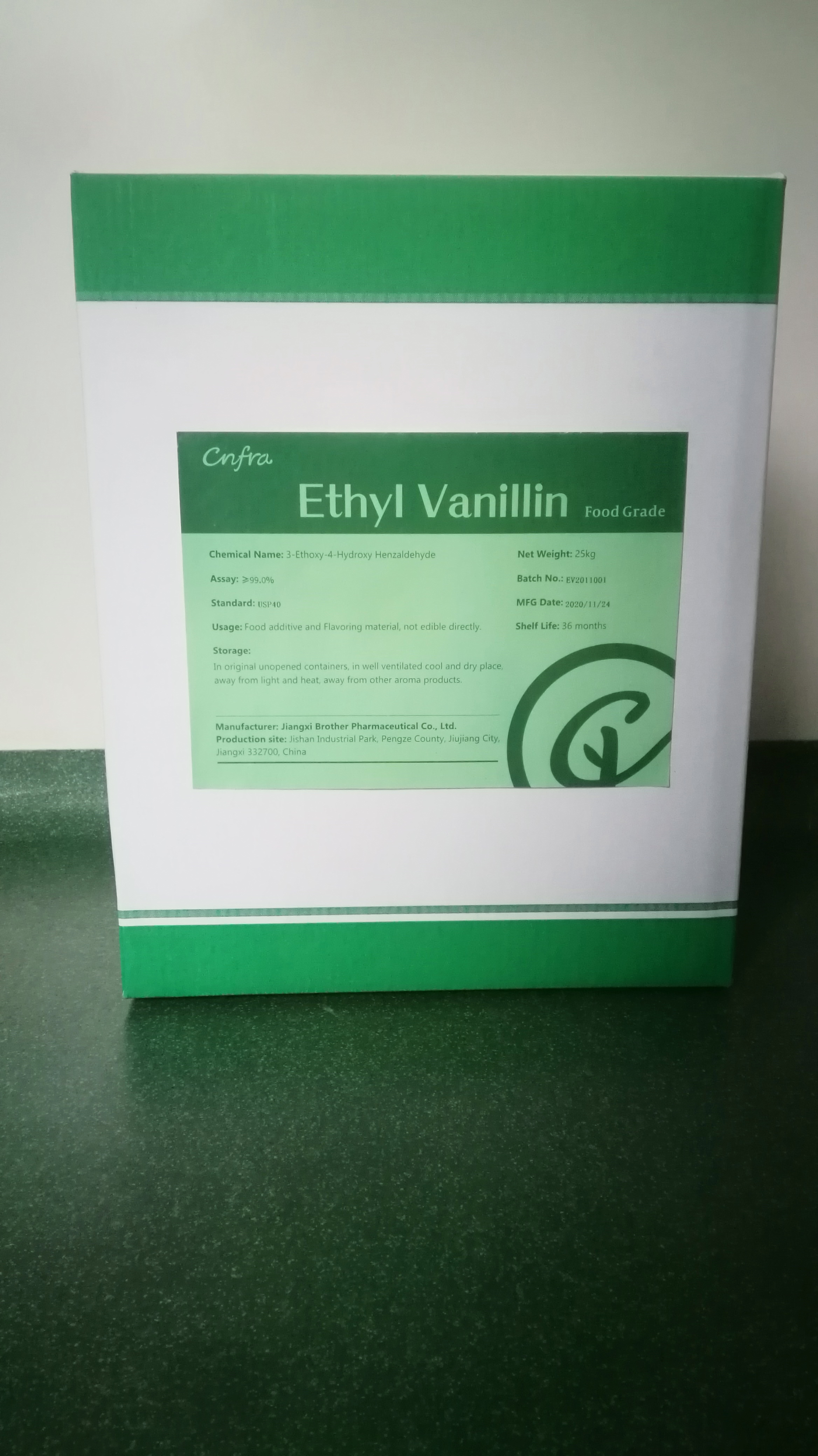 Vanillin Chemical Cas No: 121-33-5