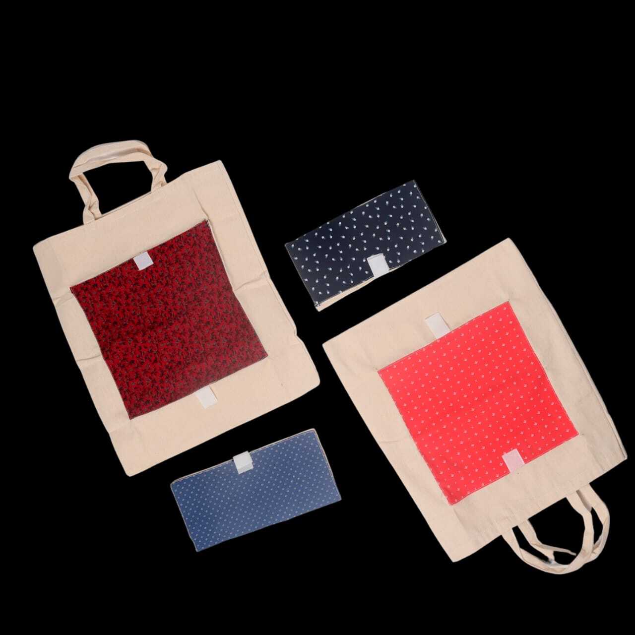 Fancy Bag In Sivakasi - Canvas, 14" X 16", Natural Color | Customized Sss Foldable Bag With Zip, Easy To Handle For Shopping