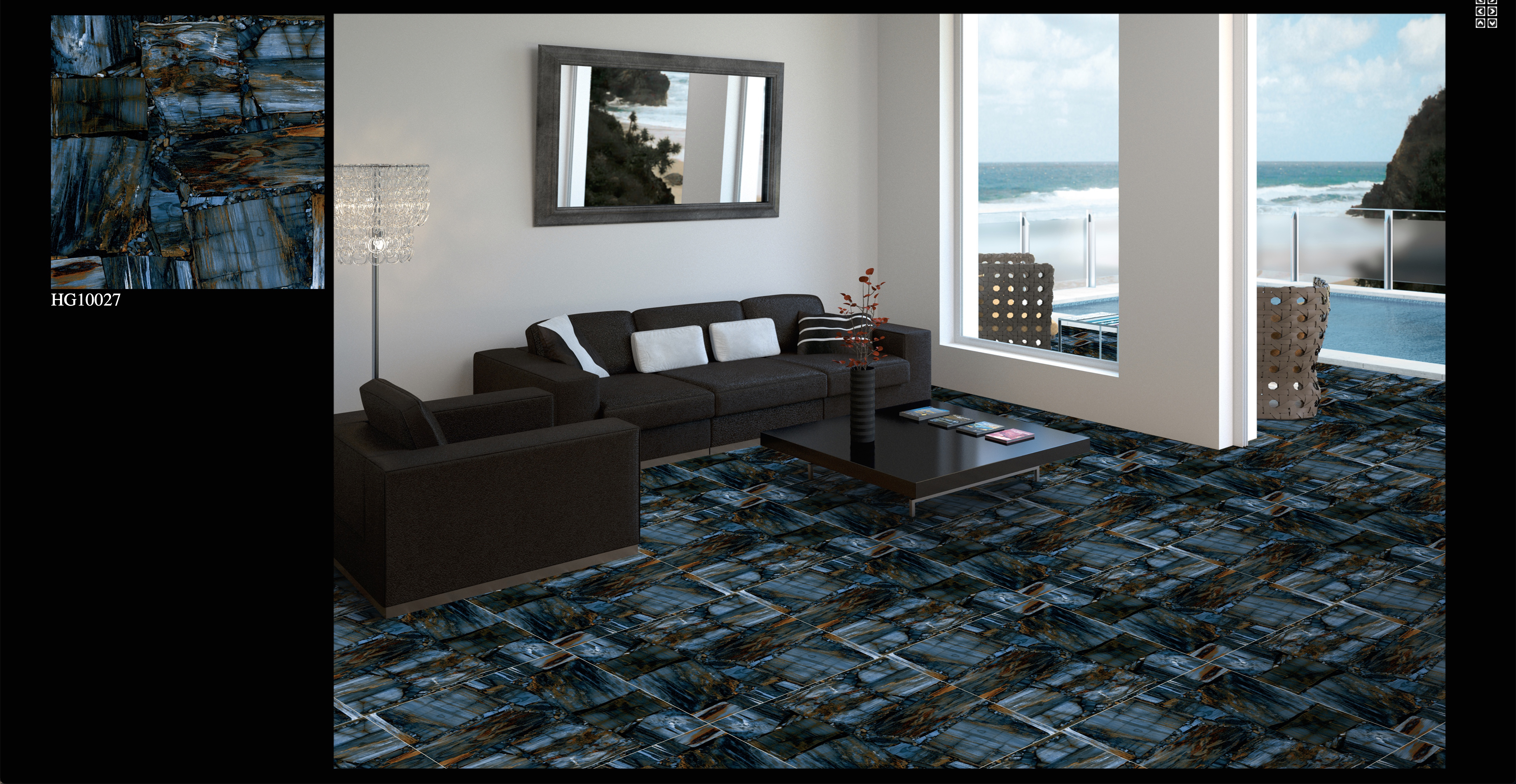 Vitrified Tiles 10027 Size: 600x600mm