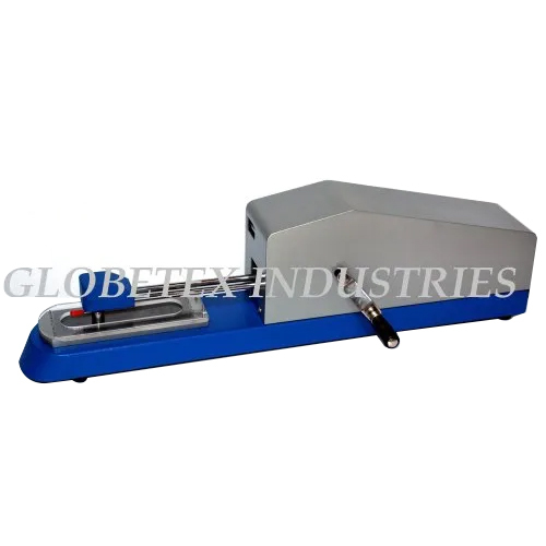 Silver And Blue Hand Operated Crock Meter