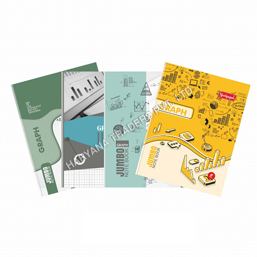 High Quality Jumbo Graph Notebook- 20 And 60 Pages (21cm X 27cm) Softcover