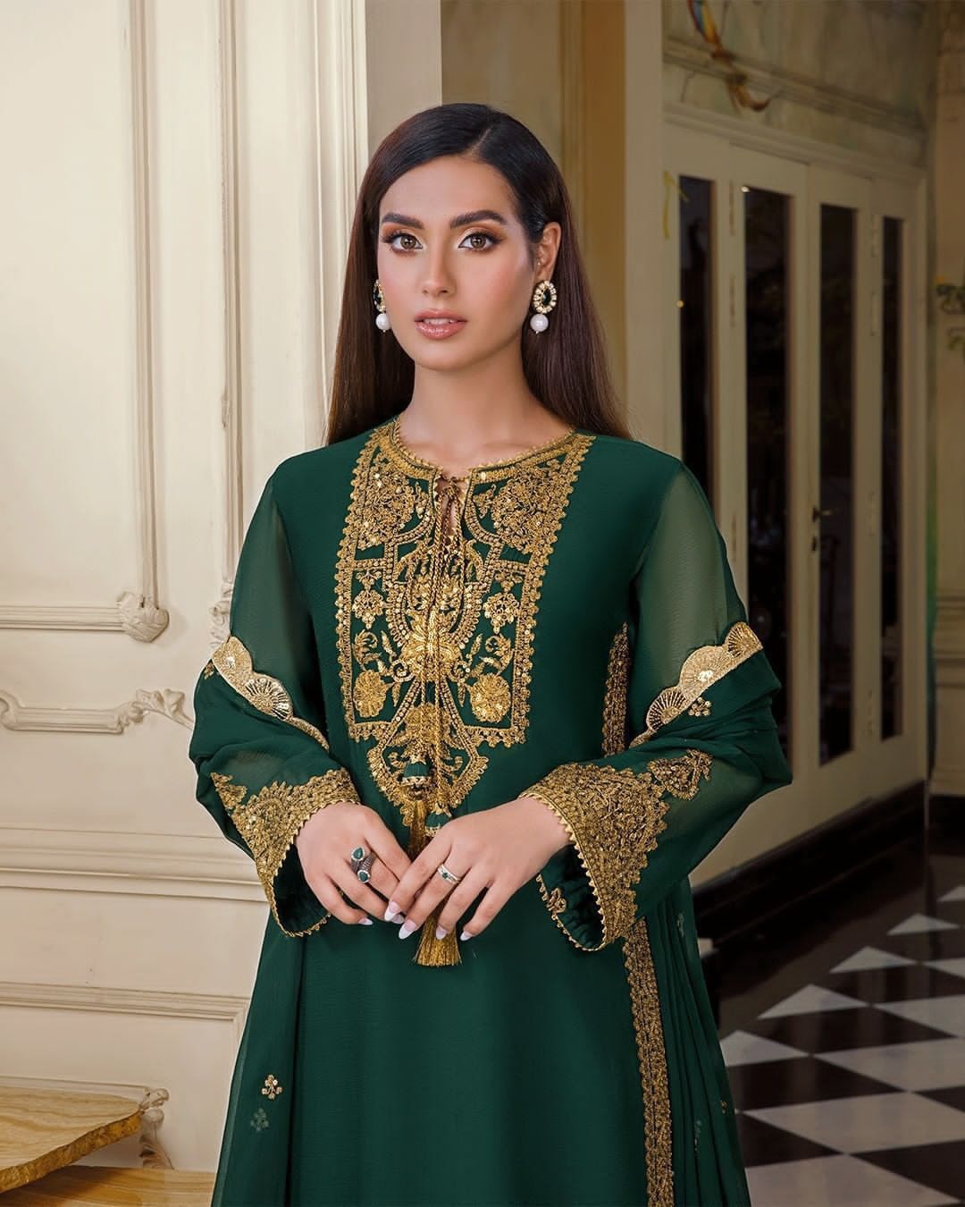 Green Ethnic Dress